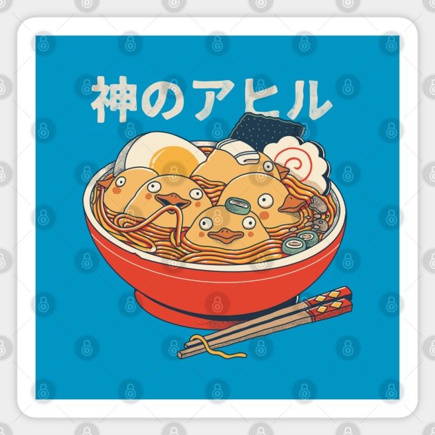 Ramen Noodles and Ducks Sticker by ppmid